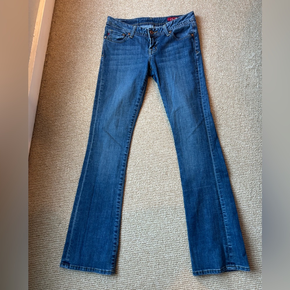 Y2K 7 For All Mankind Medium Blue Low Rise Jeans